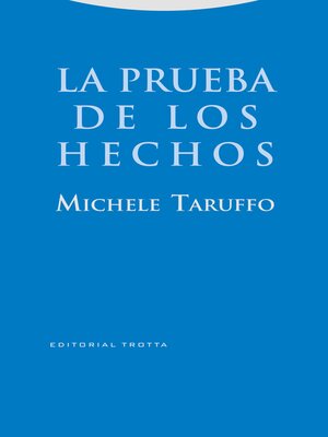cover image of La prueba de los hechos